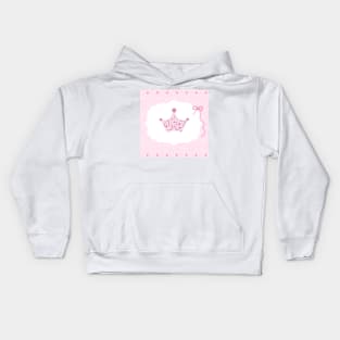 Crown with diamonds Kids Hoodie